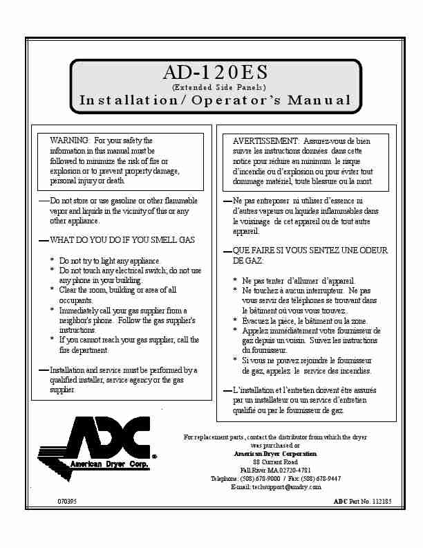American Dryer Clothes Dryer AD-120ES-page_pdf